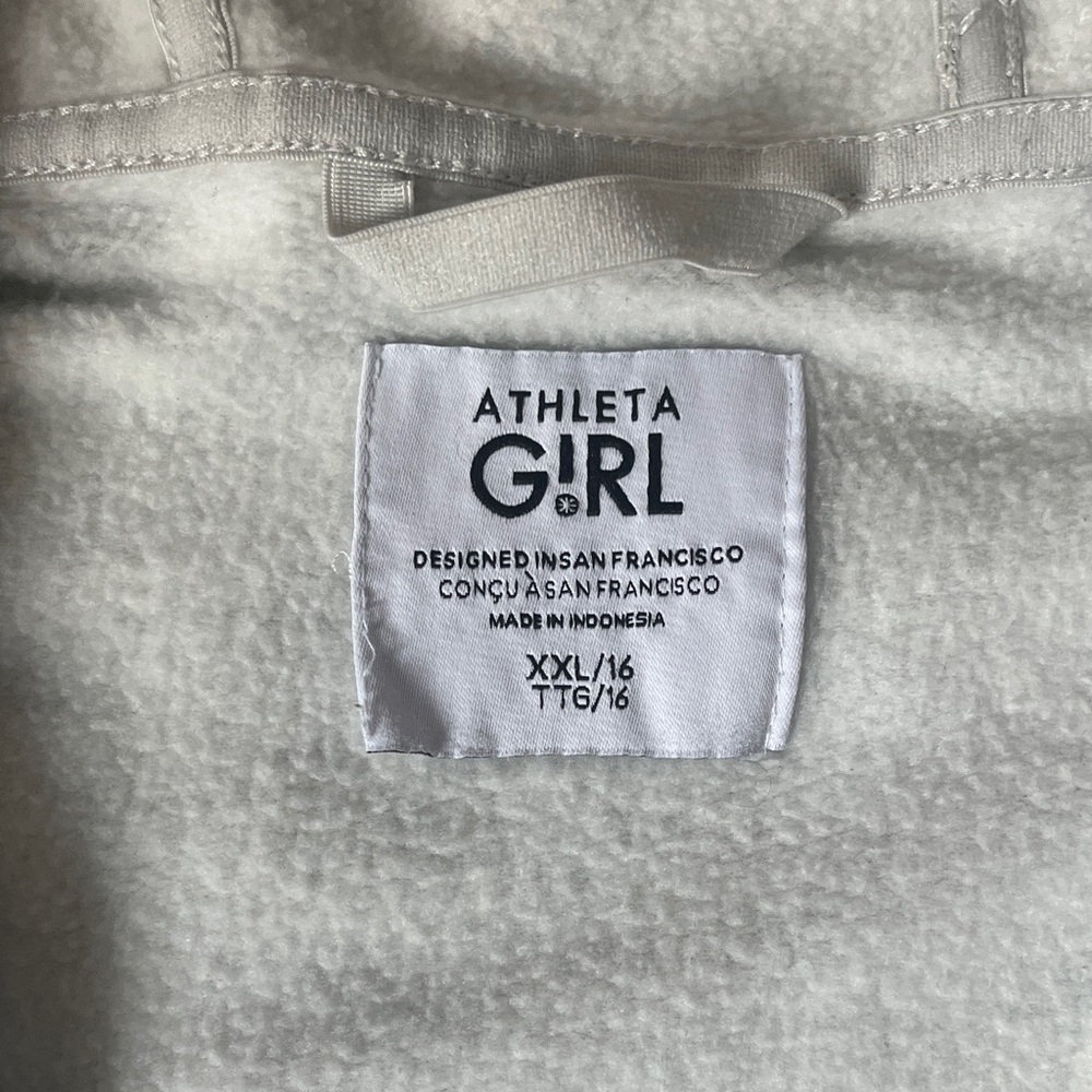 Athleta Girl Gray Fleece Jacket - Picture 2 of 4